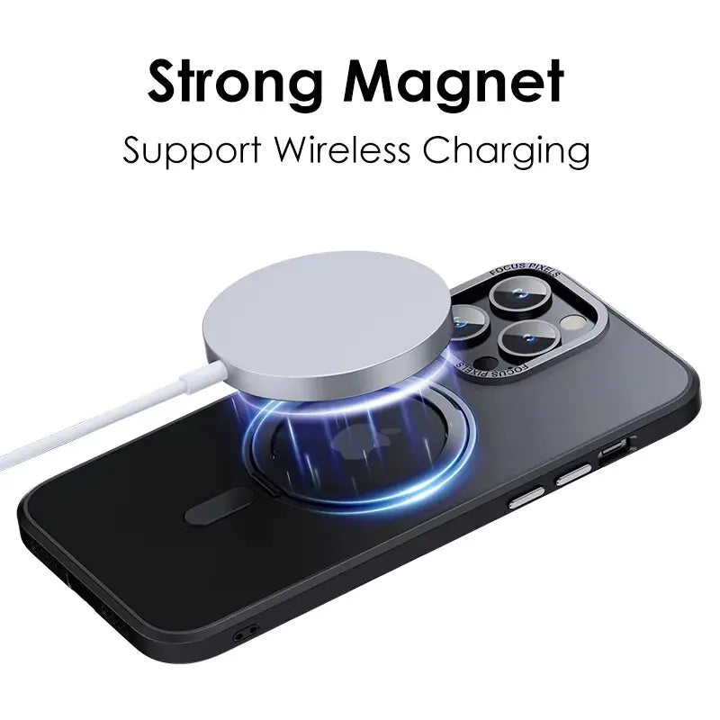 Magnetic 360 Degrees Rotation Ring Stand Phone Case For iPhone