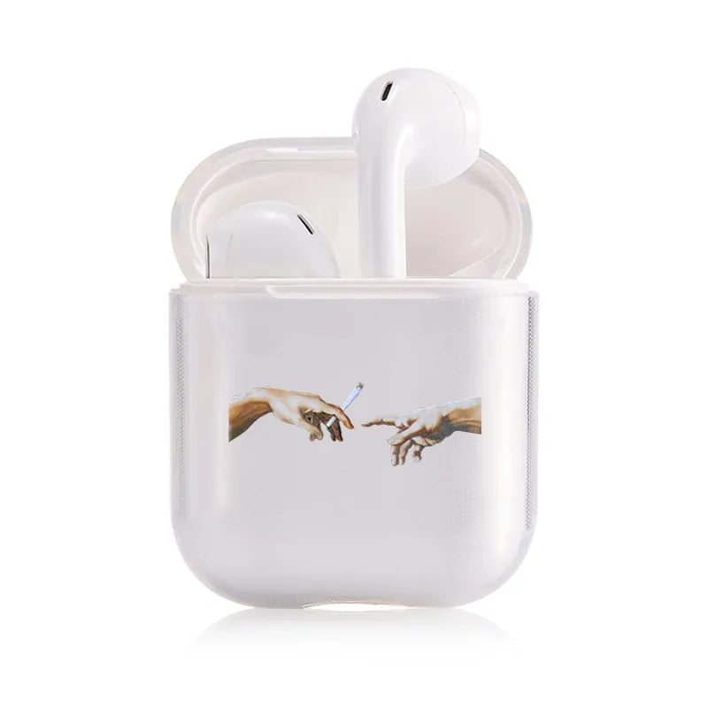 Clear Case For Airpods Art Transparent Case