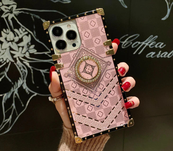 Luxury Flower Glitter Diamond Phone Case For iPhone