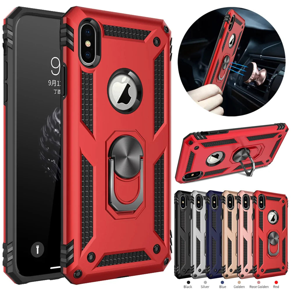 Dual Layer Military Armor Case for Apple iPhone