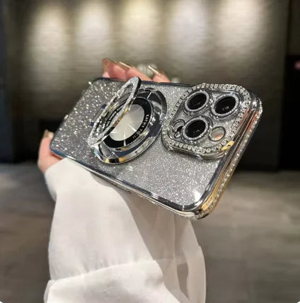 Premium Sparkle MagSafe Phone Case for iPhone 11-15 Pro Max & Plus